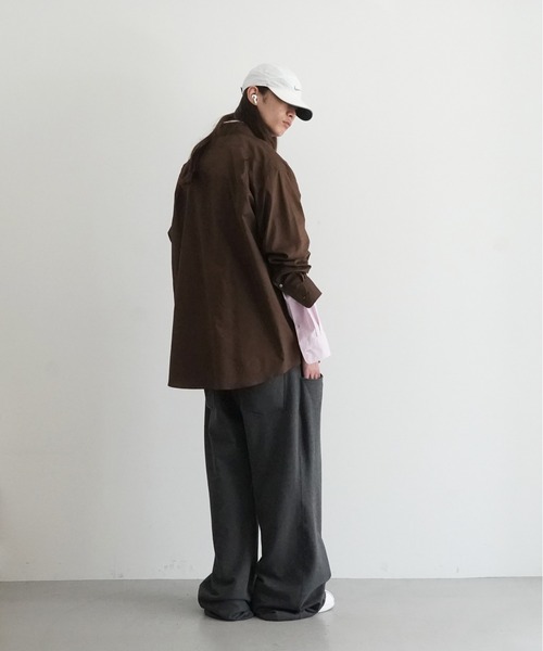 NEONSIGN（ネオンサイン）の「【EXCLUSIVE】NEONSIGN blind tuck sweat pants（スウェットパンツ・メンズ・トップグレー/ブラック・46/44）」の2枚目の写真
