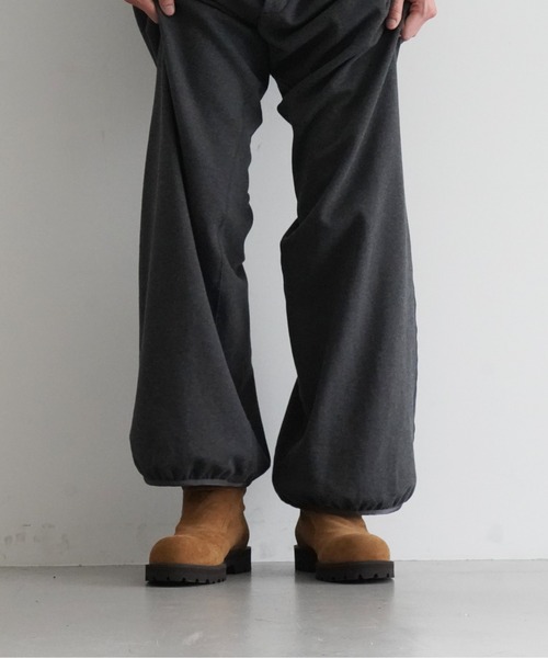 NEONSIGN（ネオンサイン）の「【EXCLUSIVE】NEONSIGN blind tuck sweat pants（スウェットパンツ・メンズ・トップグレー/ブラック・46/44）」の7枚目の写真