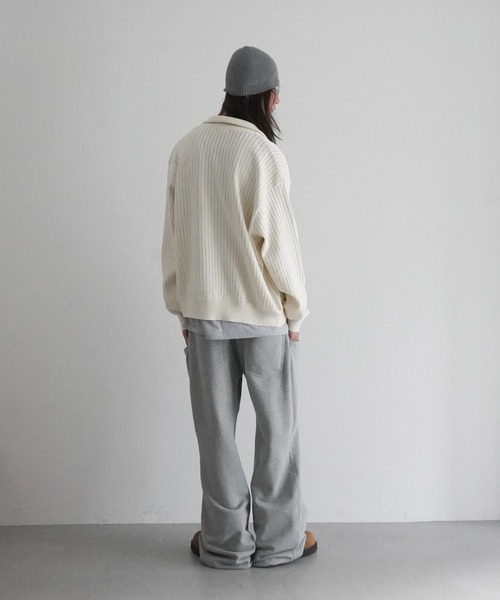 NEONSIGN（ネオンサイン）の「【EXCLUSIVE】NEONSIGN blind tuck sweat pants（スウェットパンツ・メンズ・トップグレー/ブラック・46/44）」の10枚目の写真