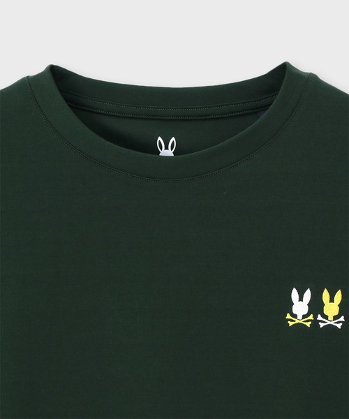 Psycho Bunny(サイコバニー)の「2BUNNY シルケットスムースTシャツ(Tシャツ/カットソー・メンズ・ダークオリーブ/ブラック/ホワイト・SMALL/MEDIUM/LARGE/X-LARGE)」の21枚目の写真
