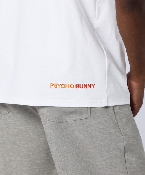 Psycho Bunny(サイコバニー)の「2BUNNY シルケットスムースTシャツ(Tシャツ/カットソー・メンズ・ダークオリーブ/ブラック/ホワイト・SMALL/MEDIUM/LARGE/X-LARGE)」の4枚目の写真