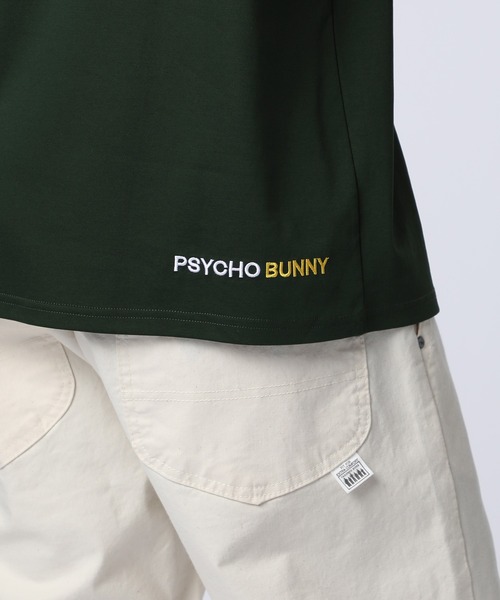Psycho Bunny(サイコバニー)の「2BUNNY シルケットスムースTシャツ(Tシャツ/カットソー・メンズ・ダークオリーブ/ブラック/ホワイト・SMALL/MEDIUM/LARGE/X-LARGE)」の15枚目の写真