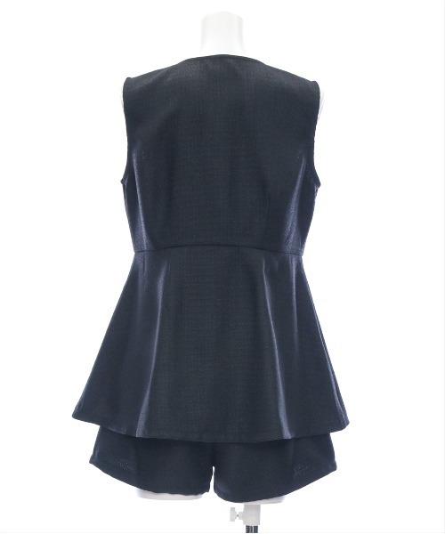 clear（クリア）の「サマーツイードフロントボタンチュニック&ショートパンツセット [着回し力抜群 大人 フェミニン]≪2025SS新作≫（チュニック・レディース・ピンク/アイボリー/ブラック/ブラック×ホワイト・M/S）」の15枚目の写真