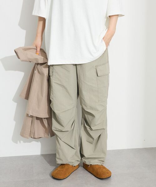 CRAFT STANDARD BOUTIQUE（クラフトスタンダードブティック）の「ヴィンテージリップストップカーゴパンツ（カーゴパンツ・メンズ・チャコールグレー/カーキ・S/L/M）」の3枚目の写真