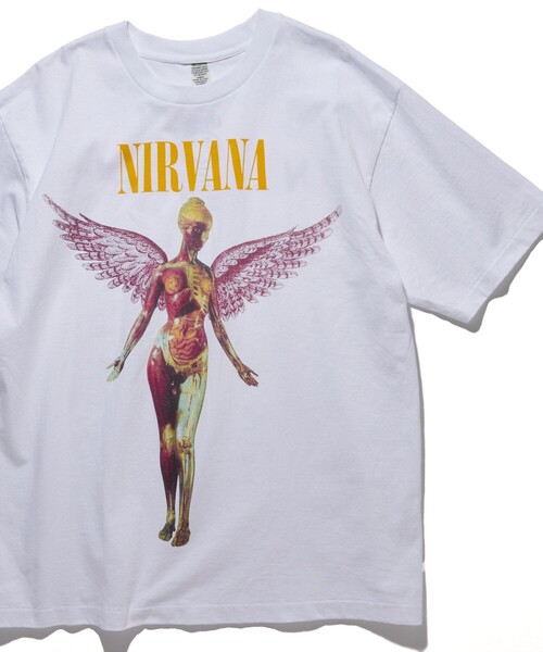美品 FREAK'S STORE NIRVANA IN UTERO Tシャツ NIRVANA」 IN UTERO TEE/ニルヴァーナ プリント グラフィック