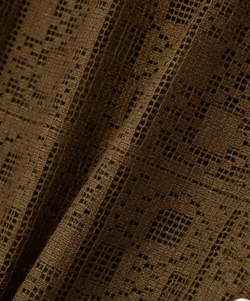 N.（N. Natural Beauty Basic）（エヌエヌナチュラルビューティーベーシック）の「クロップドレースシャツ（シャツ/ブラウス・レディース・オフホワイト/ブラック/ブラウン・MEDIUM）」の14枚目の写真