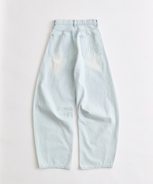 OLIVE des OLIVE（オリーブデオリーブ）の「【美脚効果◎】ヒップきゅっとデニムパンツ（デニムパンツ・レディース・サックスブルー/ブルー・LARGE/MEDIUM/SMALL）」の3枚目の写真