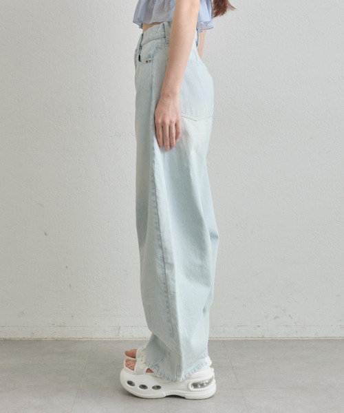 OLIVE des OLIVE（オリーブデオリーブ）の「【美脚効果◎】ヒップきゅっとデニムパンツ（デニムパンツ・レディース・サックスブルー/ブルー・LARGE/MEDIUM/SMALL）」の15枚目の写真