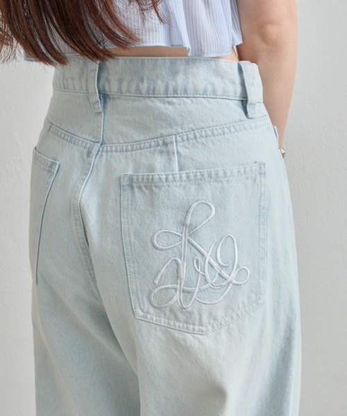 OLIVE des OLIVE（オリーブデオリーブ）の「【美脚効果◎】ヒップきゅっとデニムパンツ（デニムパンツ・レディース・サックスブルー/ブルー・LARGE/MEDIUM/SMALL）」の18枚目の写真