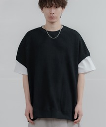 improves | ルーズシルエット ビッグ ワッフル クルーベスト(ベスト)