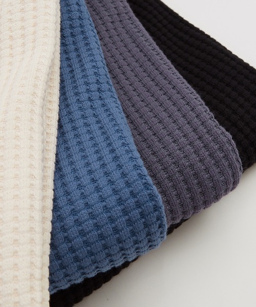 improves（インプローブス）の「ルーズシルエット ビッグ ワッフル クルーベスト（ベスト・メンズ・チャコール/アイボリー/ブラック/ブルー・LARGE/MEDIUM）」の19枚目の写真