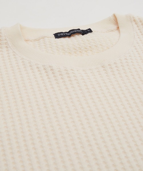 improves（インプローブス）の「ルーズシルエット ビッグ ワッフル クルーベスト（ベスト・メンズ・チャコール/アイボリー/ブラック/ブルー・LARGE/MEDIUM）」の20枚目の写真