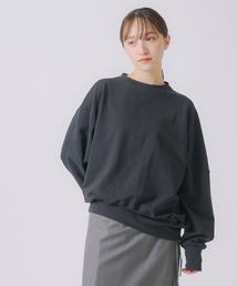 トレーナー スウェット 「WHYTO. / ホワイト」アシンメトリーグリッタースウェット レディース WHYTO トレーナー スウェット 「WHYTO. / ホワイト