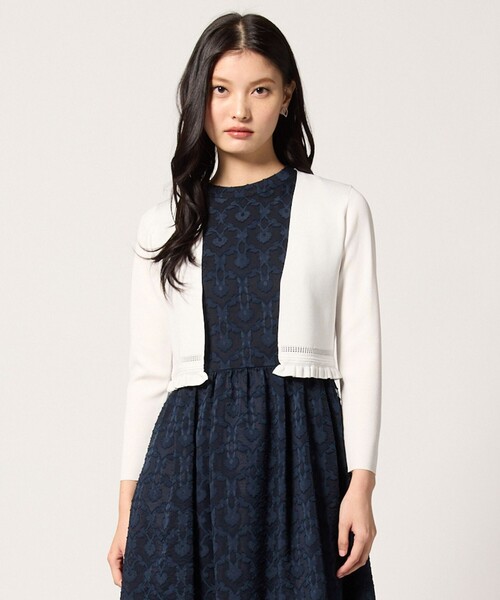 TOCCA(トッカ)の「FRILL BOLERO ボレロ(カーディガン/ボレロ・レディース・ブラック系/アイボリー系・MEDIUM/SMALL)」の6枚目の写真