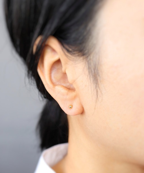 CERCA(チェルカ)の「KAM.accessory/サージカルステンレス316L/金属アレルギー対応/スタッドピアス/一粒パールピアス(ピアス(両耳用)・レディース・シルバー系2/ゴールド系2/シルバー系1/ゴールド系1・FREE)」の4枚目の写真