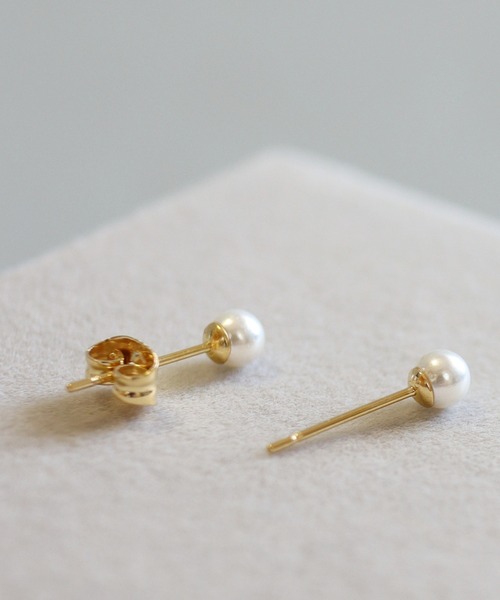 CERCA(チェルカ)の「KAM.accessory/サージカルステンレス316L/金属アレルギー対応/スタッドピアス/一粒パールピアス(ピアス(両耳用)・レディース・シルバー系2/ゴールド系2/シルバー系1/ゴールド系1・FREE)」の8枚目の写真