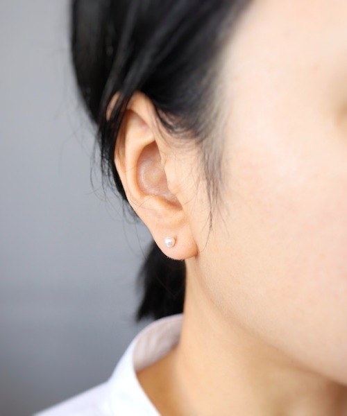CERCA(チェルカ)の「KAM.accessory/サージカルステンレス316L/金属アレルギー対応/スタッドピアス/一粒パールピアス(ピアス(両耳用)・レディース・シルバー系2/ゴールド系2/シルバー系1/ゴールド系1・FREE)」の11枚目の写真