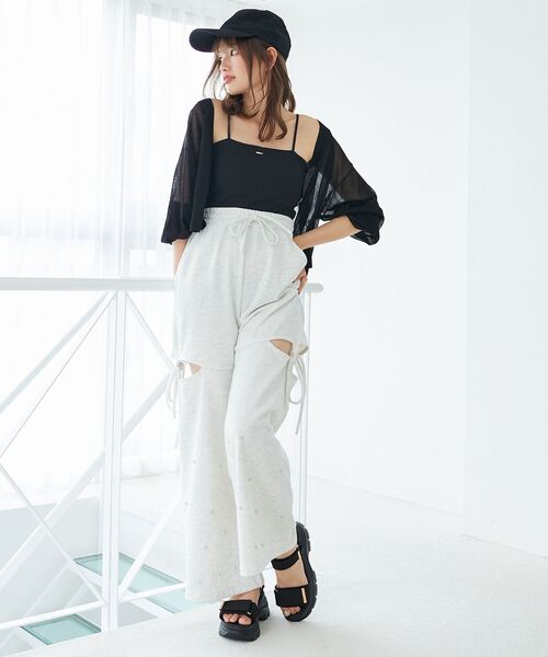 MAJESTIC LEGON（マジェスティックレゴン）の「ワイドベルトスポサン（サンダル・レディース・アイボリー/ピンクベージュ/ブラック・SMALL/X-LARGE/LARGE/MEDIUM）」の19枚目の写真