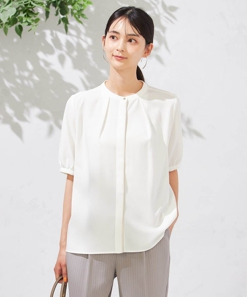 a.v.v(アーヴェヴェ)の「配色パイピングブラウス(シャツ/ブラウス・レディース・ホワイト/ベージュ・34/38/36/42/40)」の14枚目の写真