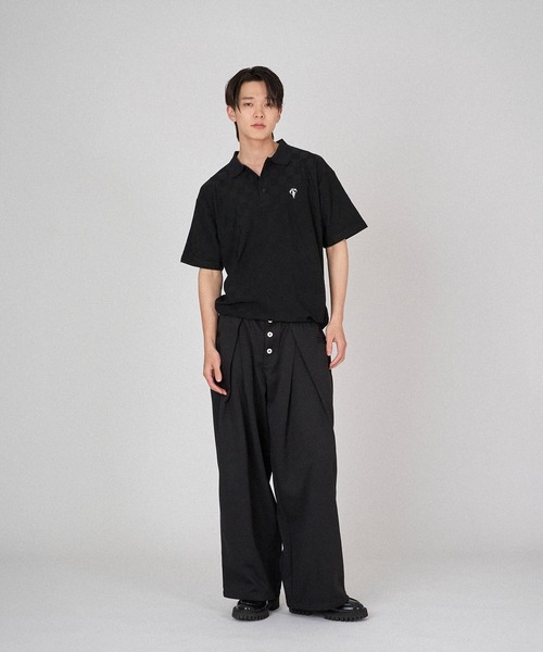 ONCILY(オンシェリー)の「BLOCK CHECK POLO SHIRT / ブロックチェックポロシャツ(ポロシャツ・メンズ・ブラック/チャコールグレー/ブルー・MEDIUM/LARGE/SMALL)」の19枚目の写真