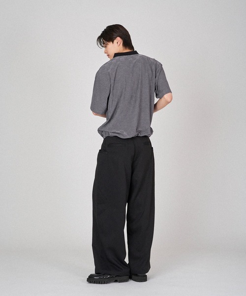 ONCILY(オンシェリー)の「BLOCK CHECK POLO SHIRT / ブロックチェックポロシャツ(ポロシャツ・メンズ・ブラック/チャコールグレー/ブルー・MEDIUM/LARGE/SMALL)」の11枚目の写真