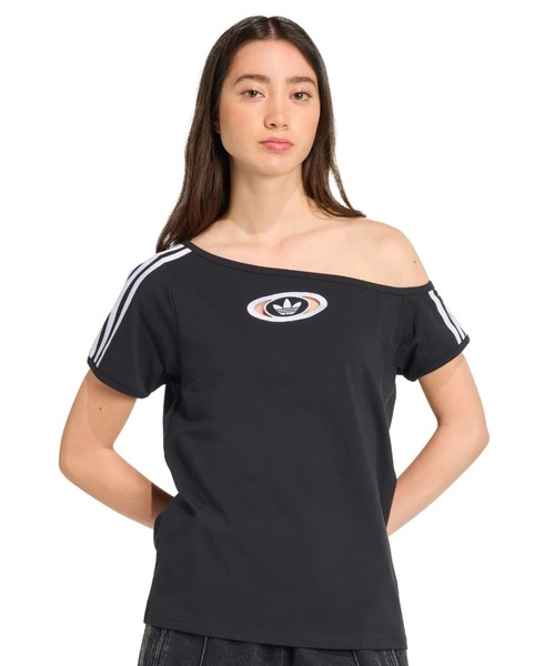 adidas OFFSHOULDER TEE/アディダス オフショルダーティー adidas OFFSHOULDER TEE / アディダス オフショルダー ティー（T