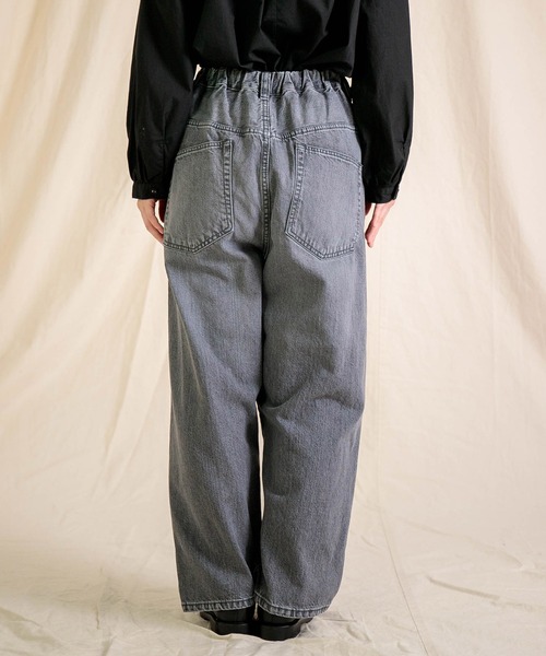 Brocante / ブロカント] 12ozリングBKデニム アンプリッセパンツ
