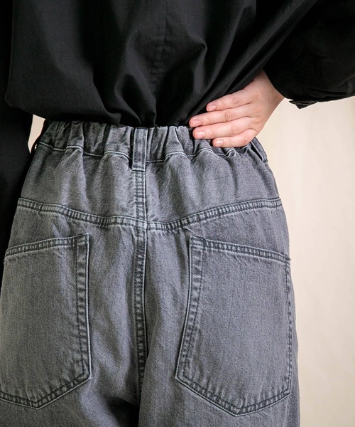Brocante / ブロカント] 12ozリングBKデニム アンプリッセパンツ