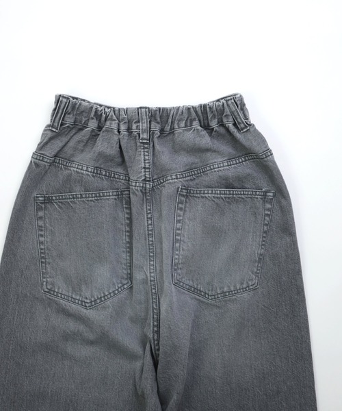 Brocante（ブロカント）の「[Brocante / ブロカント] 12ozリングBKデニム アンプリッセパンツ（デニムパンツ・レディース・ブラック・1/2）」の14枚目の写真