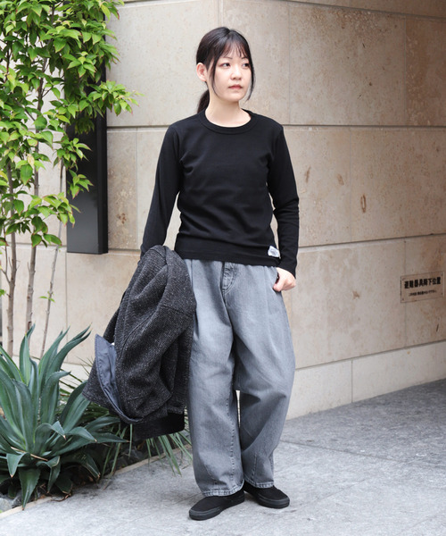 Brocante / ブロカント] 12ozリングBKデニム アンプリッセパンツ