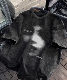 Evo+Revo（エボレボ）の「”シンプルで力強い” ヴィンテージ加工/ロゴプリントTシャツ（Tシャツ/カットソー）」