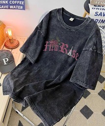 Evo+Revo（エボレボ）の「”シンプルで力強い” ヴィンテージ加工/ロゴプリントTシャツ（Tシャツ/カットソー）」