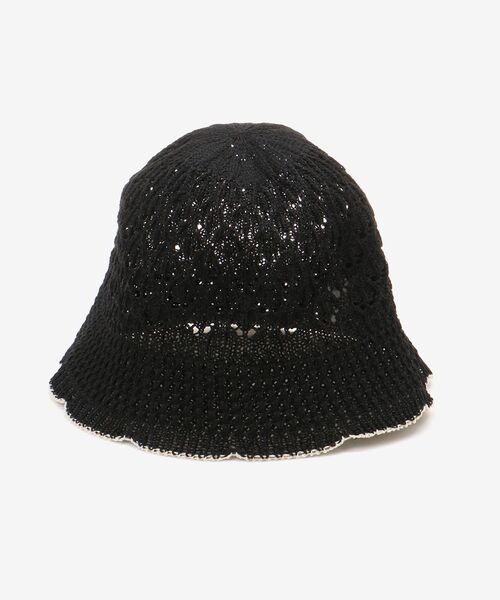 MAJESTIC LEGON（マジェスティックレゴン）の「バイカラーサーモハット（ハット・レディース・アイボリー/ブラック・FREE）」の7枚目の写真