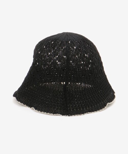 MAJESTIC LEGON（マジェスティックレゴン）の「バイカラーサーモハット（ハット・レディース・アイボリー/ブラック・FREE）」の8枚目の写真