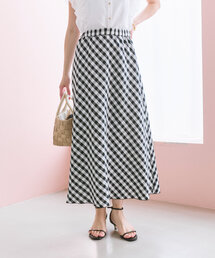 La boutique BonBon | 【清楚でお上品】ギンガムチェックバイアススカート(スカート)
