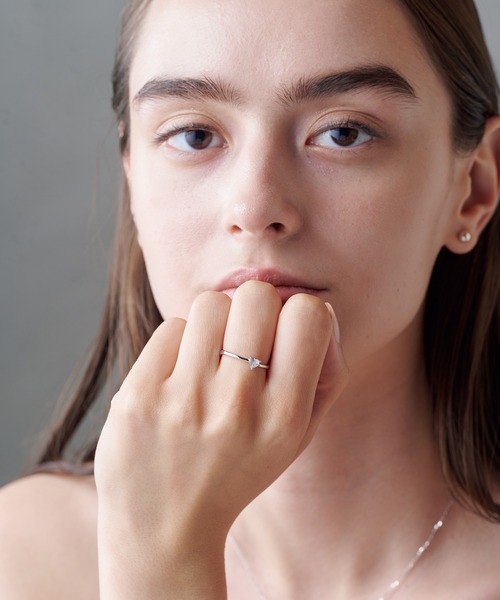ALLURELLE(アリュレル)の「【ALLURELLE】silver925 選べるバリエーション キュービックジルコニアリング KNF-TP(リング・レディース・シルバー系その他/ゴールド/ゴールド系その他3/ゴールド系その他2/シルバー/シルバー系その他3/ゴールド系その他4/シルバー系その他4・FREE)」の9枚目の写真