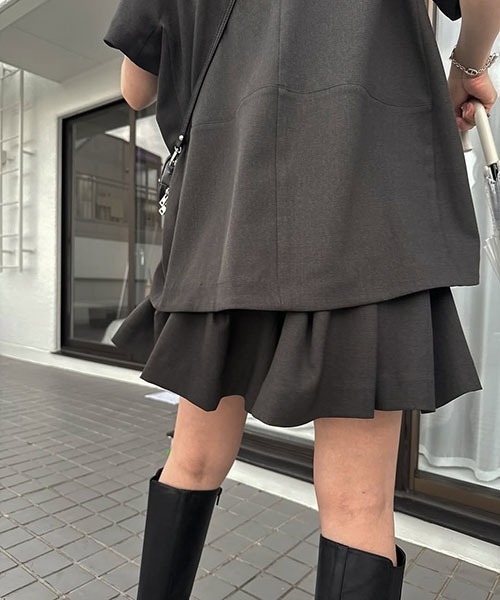 WILLFULLY（ウィルフリー）の「constructive tuck culottes S/PT（その他パンツ・レディース・ブラック/チャコールグレー/ベージュ系その他・FREE）」の14枚目の写真