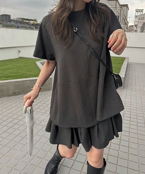 WILLFULLY（ウィルフリー）の「constructive tuck culottes S/PT（その他パンツ・レディース・ブラック/チャコールグレー/ベージュ系その他・FREE）」の17枚目の写真
