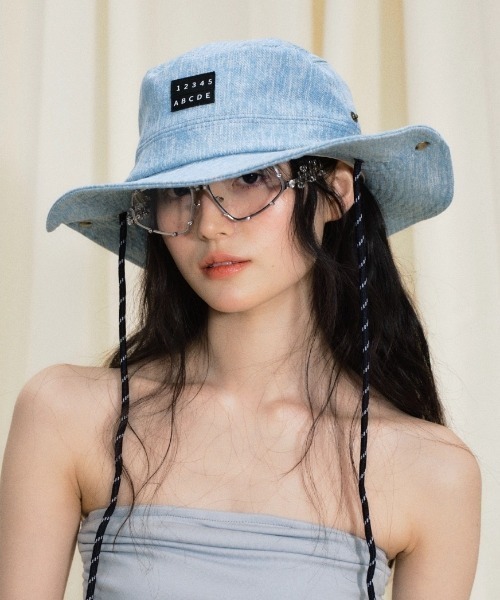 GUCCI Wide Brim Hat Eco Washed Denim Denim Blue 631958 | eBay