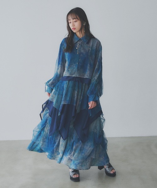 セール】【YUMA TAKAHASHI×HARE】MIXフレアスカート（スカート）｜HARE