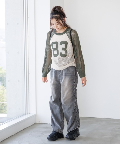 repipi armario（レピピ アルマリオ）の「シャーリングルーズカーゴパンツ（カーゴパンツ・キッズ・ブルー系その他/ブラック系その他/ブラック・SMALL/MEDIUM/LARGE）」の9枚目の写真