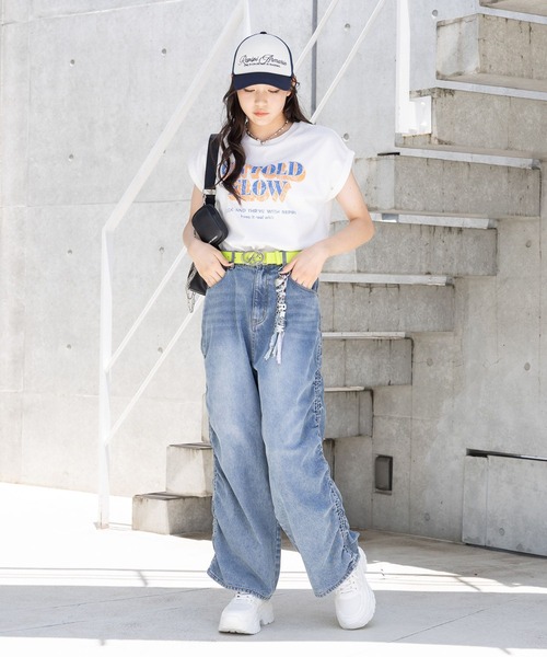 repipi armario（レピピ アルマリオ）の「シャーリングルーズカーゴパンツ（カーゴパンツ・キッズ・ブルー系その他/ブラック系その他/ブラック・SMALL/MEDIUM/LARGE）」の13枚目の写真