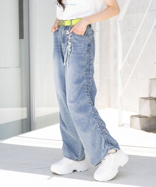 repipi armario（レピピ アルマリオ）の「シャーリングルーズカーゴパンツ（カーゴパンツ・キッズ・ブルー系その他/ブラック系その他/ブラック・SMALL/MEDIUM/LARGE）」の16枚目の写真