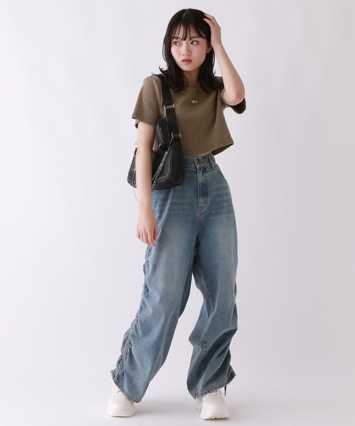 repipi armario（レピピ アルマリオ）の「シャーリングルーズカーゴパンツ（カーゴパンツ・キッズ・ブルー系その他/ブラック系その他/ブラック・SMALL/MEDIUM/LARGE）」の20枚目の写真