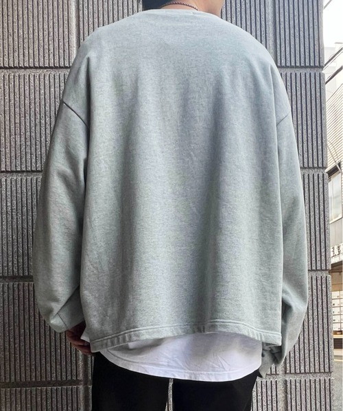 meagratia(メアグラーティア)の「fire pattern graphic sweat(スウェット・メンズ・ブラック/グレー・1/2)」の5枚目の写真