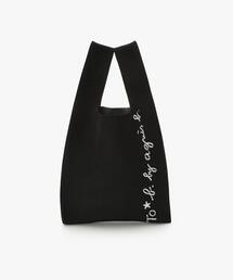 To b. by agnes b. | ニット ロゴトートバッグ(ハンドバッグ)