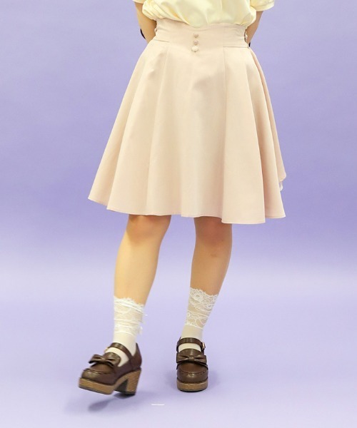 axes femme POETIQUE（アクシーズファムポエティック）の「バックフリルミドルスカート（スカート・レディース・ピンク/ミント/ブルー・MEDIUM）」の2枚目の写真