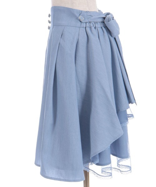 axes femme POETIQUE（アクシーズファムポエティック）の「バックフリルミドルスカート（スカート・レディース・ピンク/ミント/ブルー・MEDIUM）」の12枚目の写真