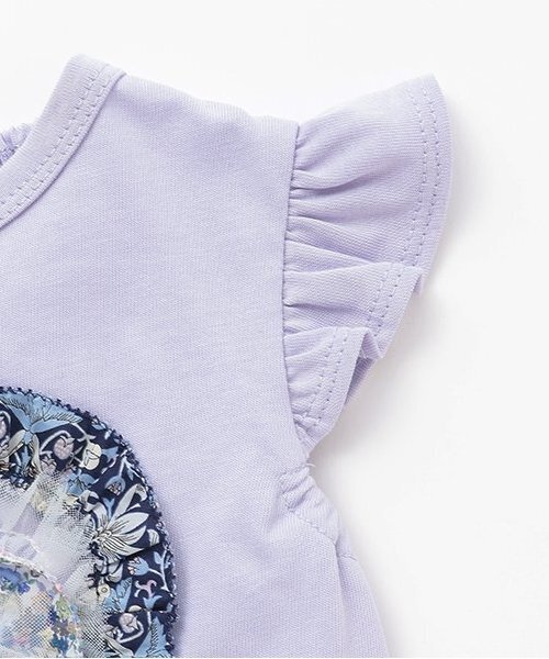 sense of wonder（センスオブワンダー）の「リバティフリルハート袖なしTシャツ（Tシャツ/カットソー・キッズ・レッド/オフホワイト/ピンク/ラベンダー・130cm/110cm/120cm/80ｃｍ/90cm/100cm）」の11枚目の写真
