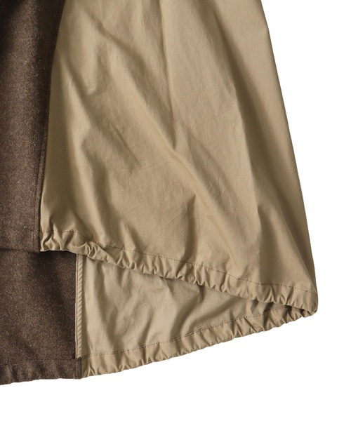 STUMBLY(スタンブリー)の「STUMBLY / CPO/mods combination CT(CPOモッズコンビネーションコート 535-1252906)(モッズコート・レディース・チャコールグレー/カーキ・36)」の12枚目の写真